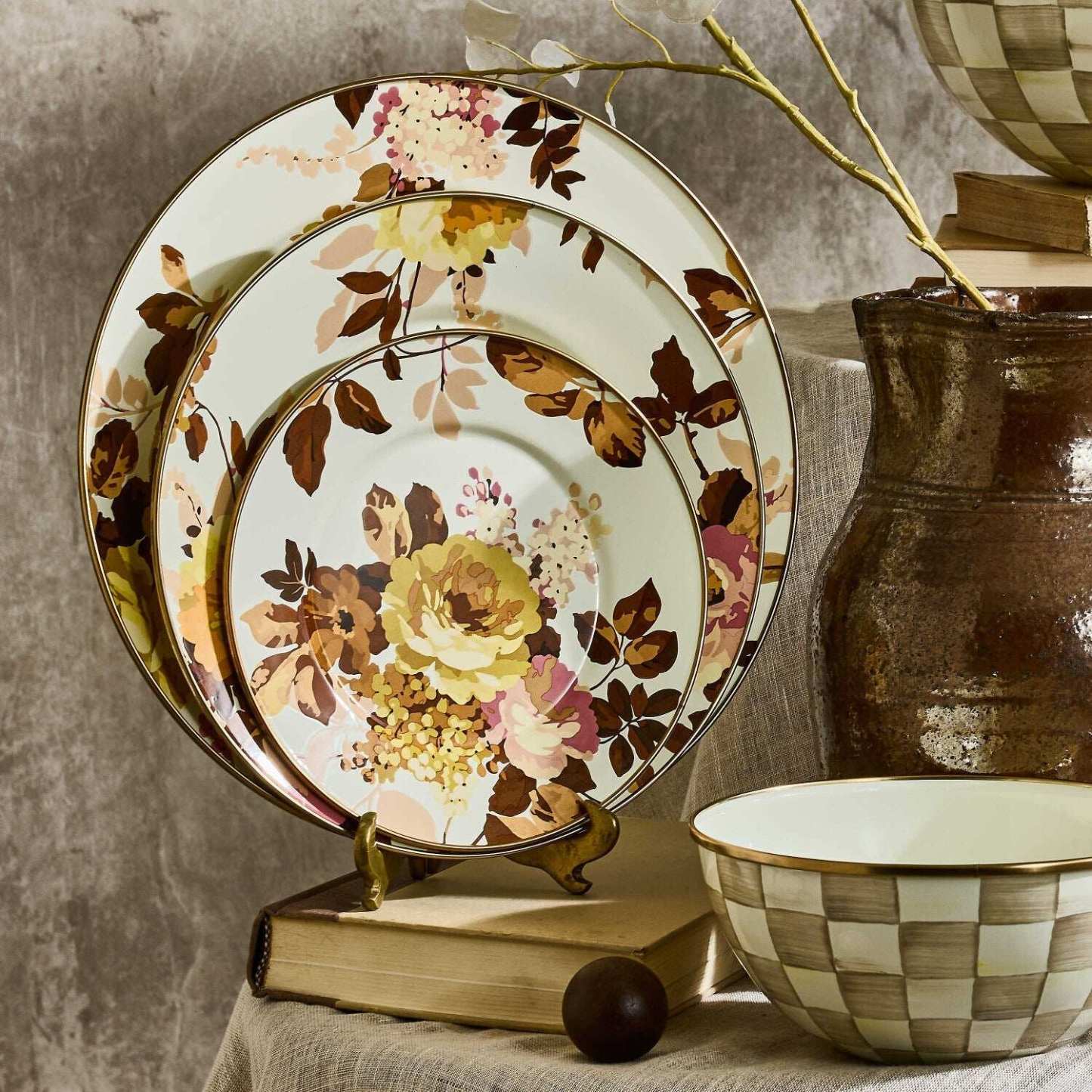 Wild Rose White Charger/Plate