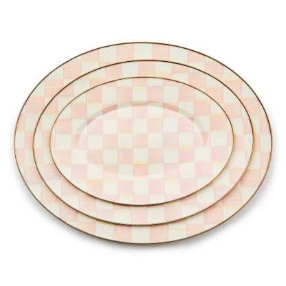 Rosy Check Medium Oval Platter