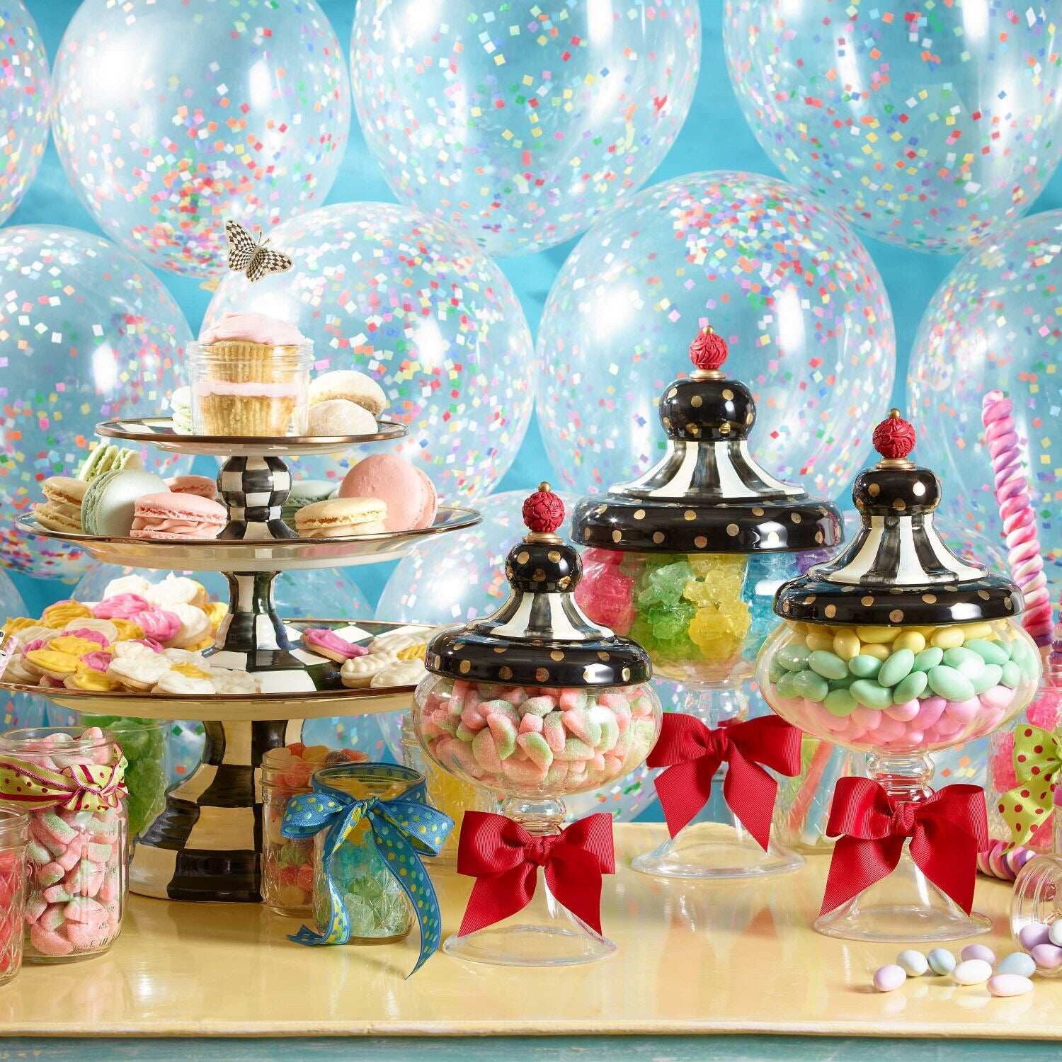 Courtly Check Pedestal Platter - Large