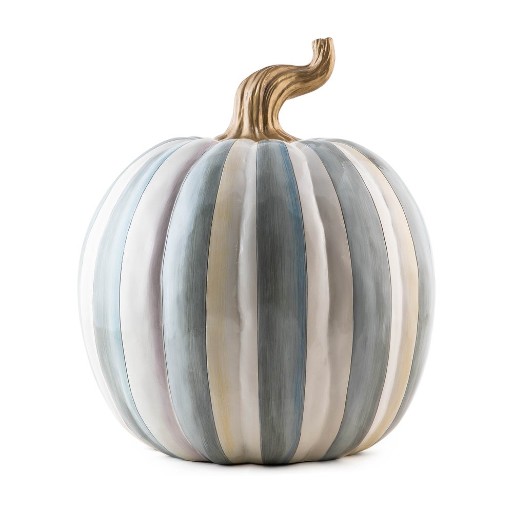 🎉Limited Time Promotion💝Buy 2 Get 2 FREE✨MacKenzie- Childs Medium Stripe and Large Check Pumpkins