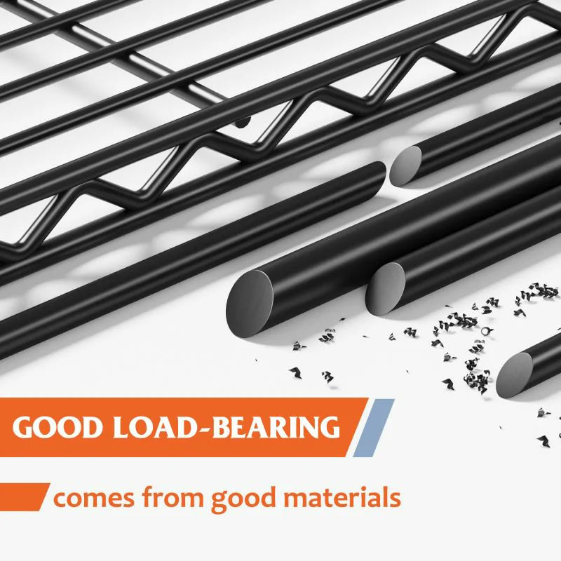 24"W Wire Shelving Units,5-Tier Adjusatble, 850lbs Metal Wire Shelf