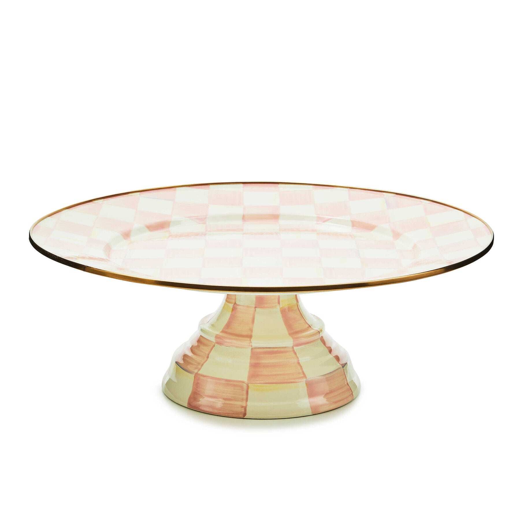 Rosy Check Large Pedestal Platter