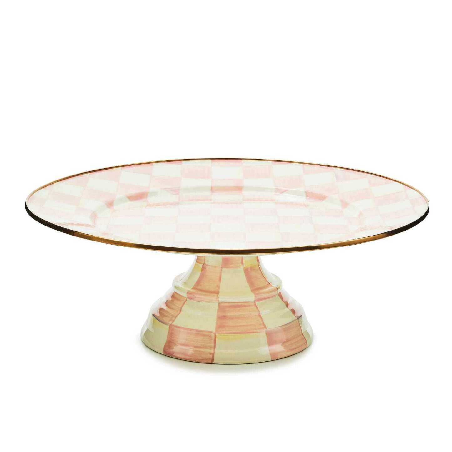 Rosy Check Large Pedestal Platter