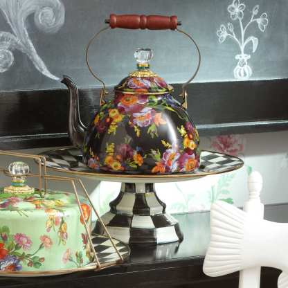 Courtly Check Pedestal Platter - Large