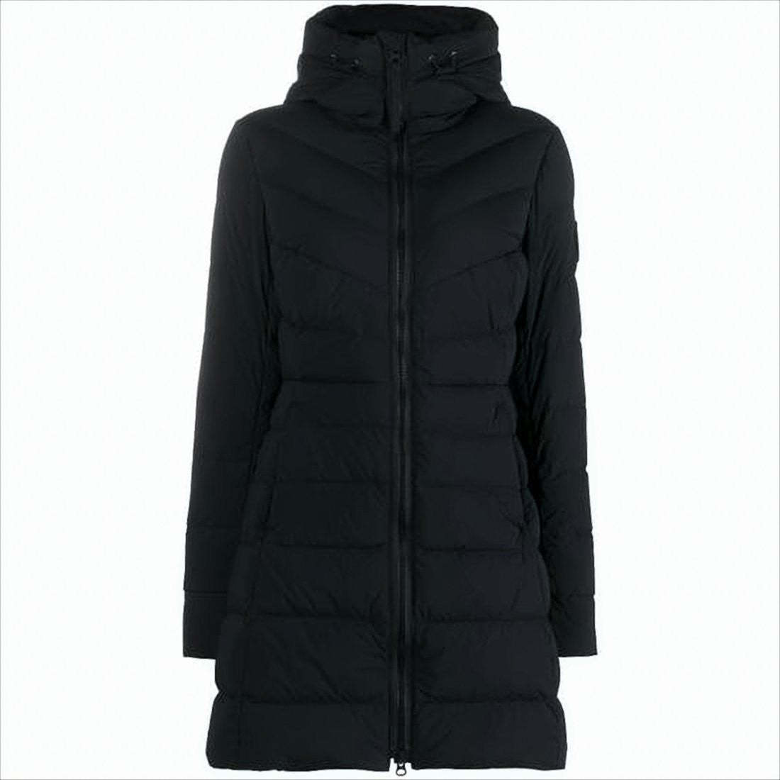 Mid-Thigh Length Horizontal Quilted Canada Goose Padded Coat