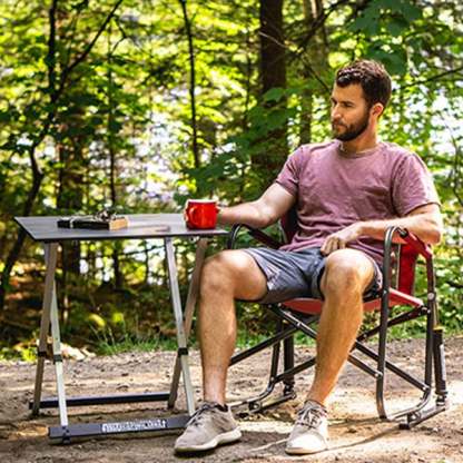 Outdoor Pack Away Portable Rocking Chair-350-lb Weight Capacity