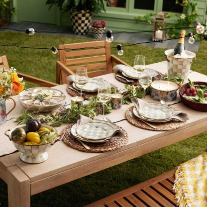 Sterling Check Enamel Design Wine Cooler