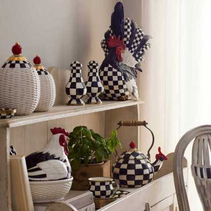 MacKenzie-Childs Courtly Check Whistling Tea Kettle