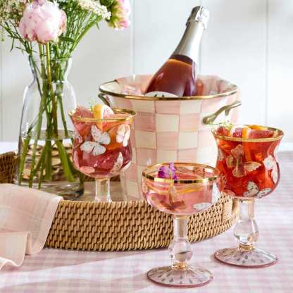 Rosy Check Wine Cooler by MacKenzie-Childs