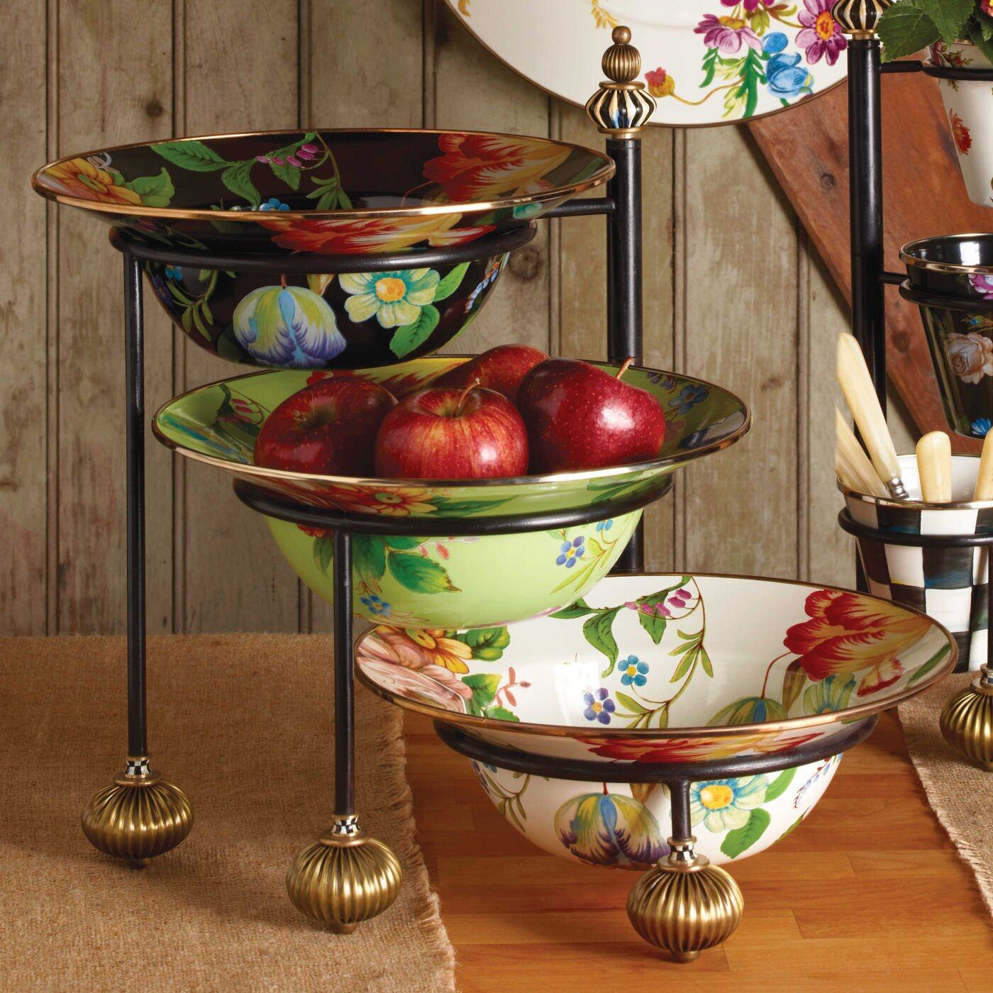 White Flower Market Serving Bowl - 30.48cm