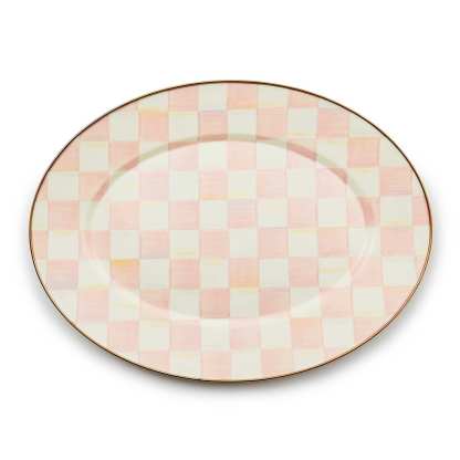 Rosy Check Medium Oval Platter