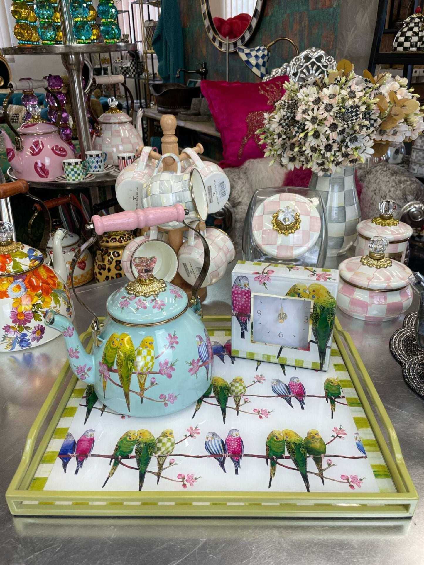 Parakeet Party 2 Quart Tea Kettle - 2024 Limited Edition