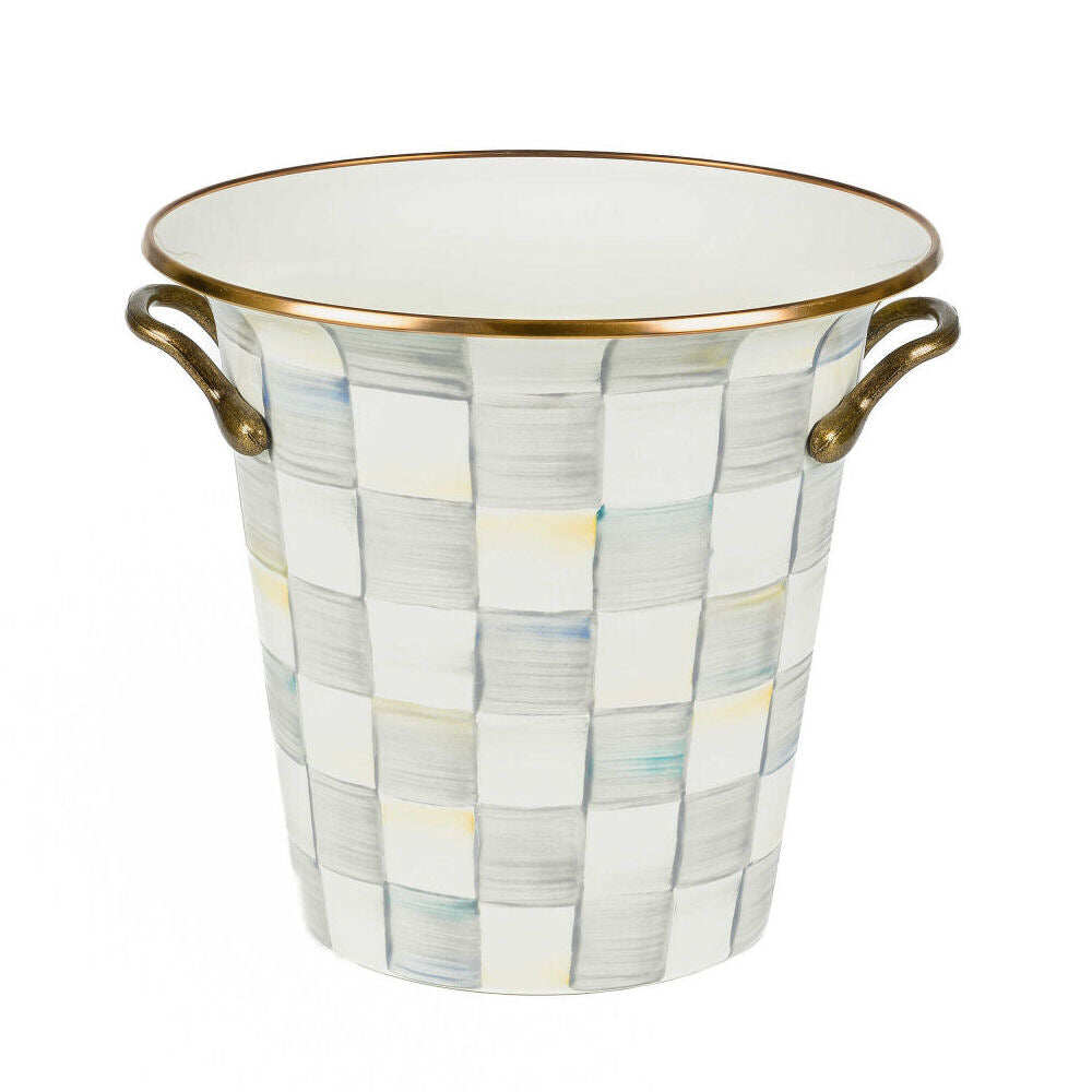 Sterling Check Enamel Design Wine Cooler