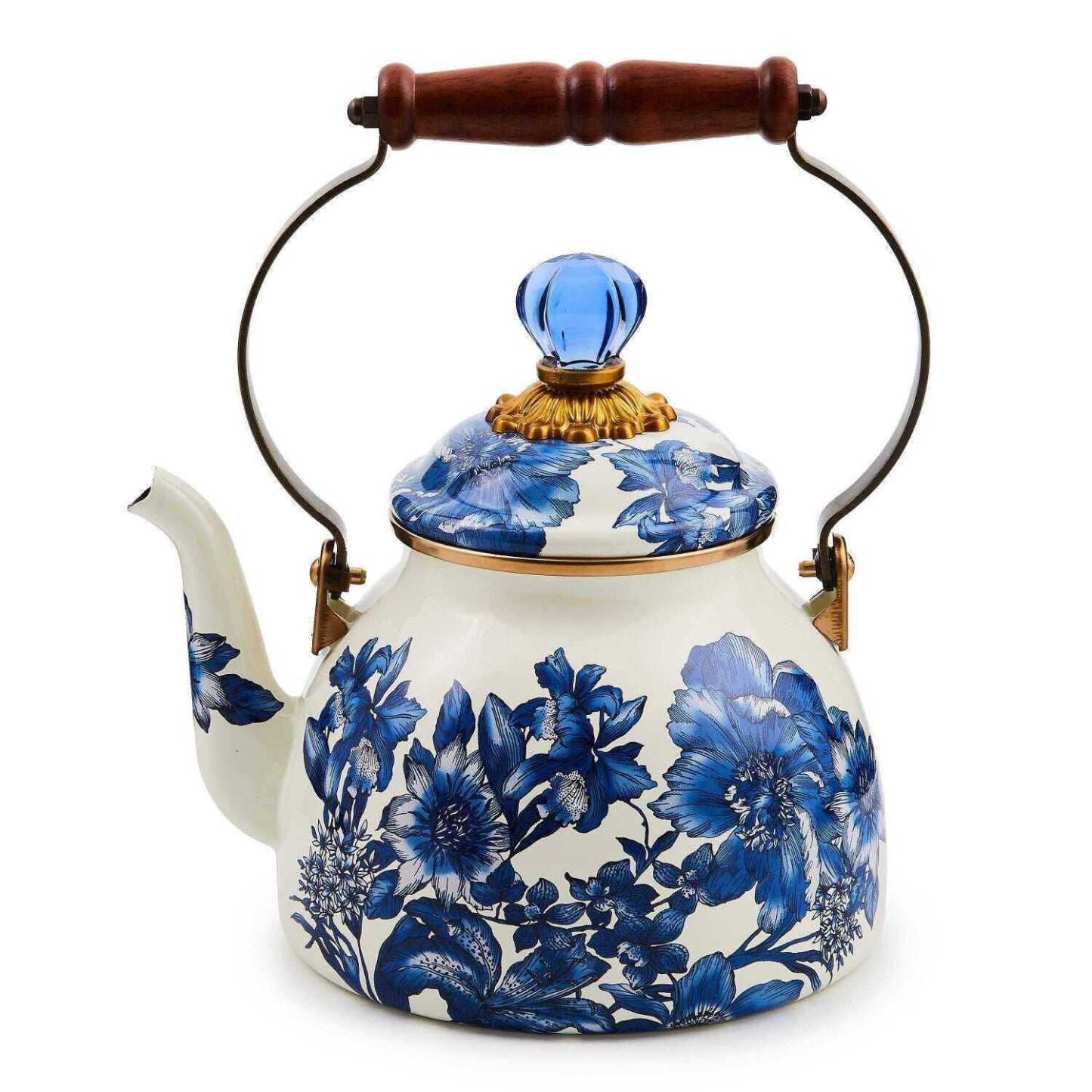 Royal English Garden 2 Quart Tea Kettle by Mackenzie Childs 1,89L