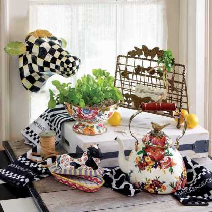 Flower Market 3 Qt. Tea Kettle with Bird