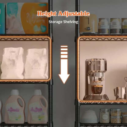 24"W Wire Shelving Units,5-Tier Adjusatble, 850lbs Metal Wire Shelf