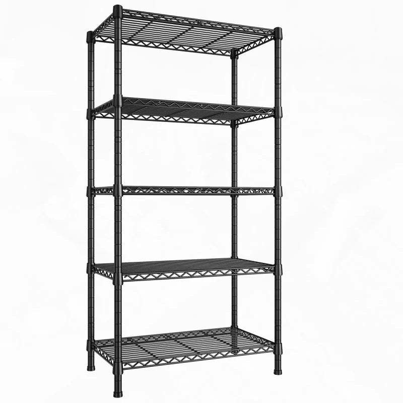 24"W Wire Shelving Units,5-Tier Adjusatble, 850lbs Metal Wire Shelf