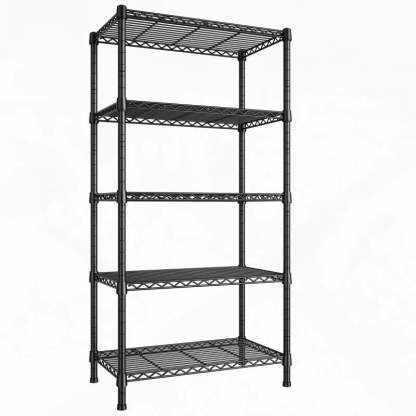 24"W Wire Shelving Units,5-Tier Adjusatble, 850lbs Metal Wire Shelf