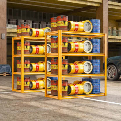 2PCS 4400 LBS Meta,4 Tiers Heavy Duty Storage Shelves