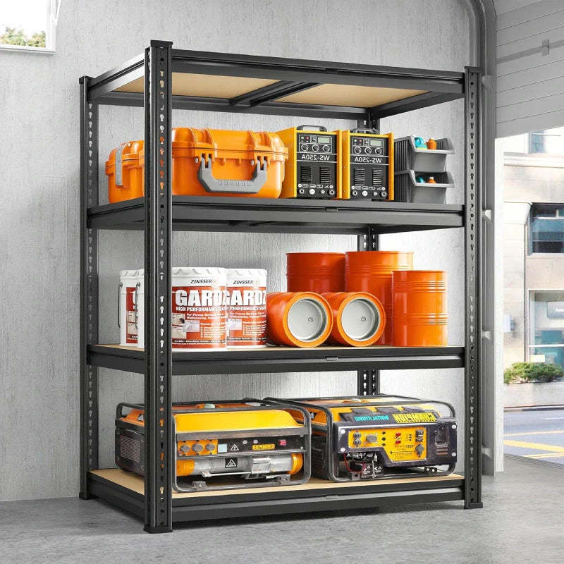 4-Tier Metal Shelving, Storage Shelves Load 1800LBS for Garage