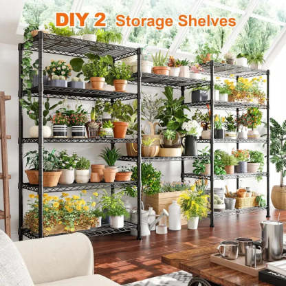 21.5"W Metal Wire Rack, 6-Tier Adjusatble, 1000lbs Wire Shelving Units