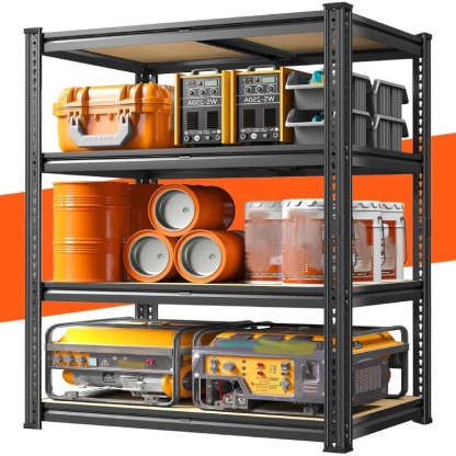 4-Tier Metal Shelving, Storage Shelves Load 1800LBS for Garage