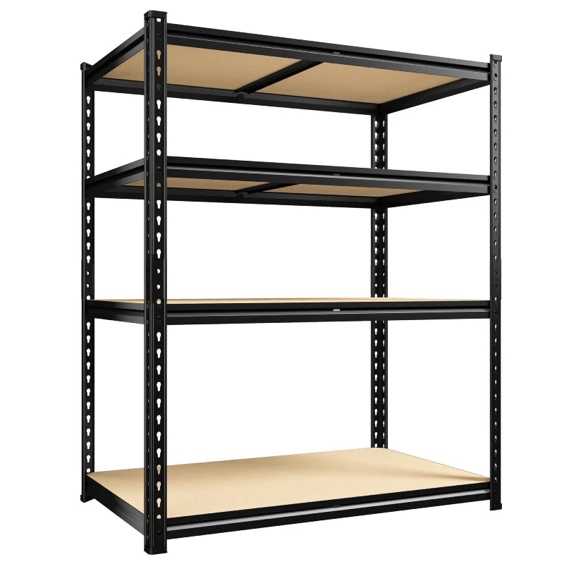 40”W Storage Shelves, Heavy Duty Garage Shelving Load 2,500lbs