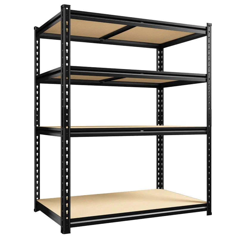 40”W Storage Shelves, Heavy Duty Garage Shelving Load 2,500lbs