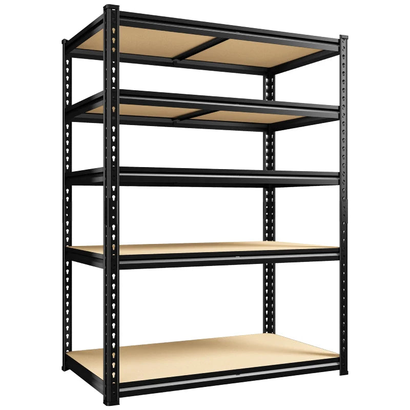 40”W Storage Shelves, Heavy Duty Garage Shelving Load 2,500lbs