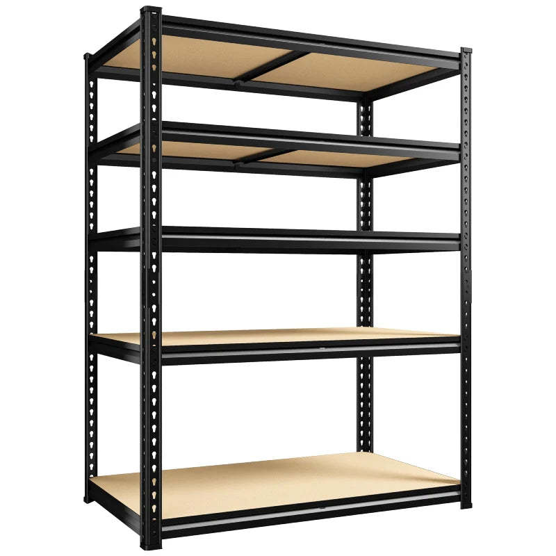 40”W Storage Shelves, Heavy Duty Garage Shelving Load 2,500lbs