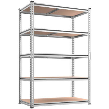 35.5"W Garage Shelving, 5-Tier Adjustable Metal Shelves, Storage Rack
