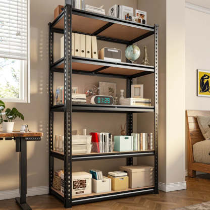 35.5“W Garage Shelf, 5-Tier Adjustable, 2000LBS Steel Shelving Racks