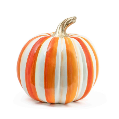 🎉Limited Time Promotion💝Buy 2 Get 2 FREE✨MacKenzie- Childs Medium Stripe and Large Check Pumpkins