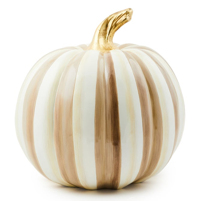 🎉Limited Time Promotion💝Buy 2 Get 2 FREE✨MacKenzie- Childs Medium Stripe and Large Check Pumpkins
