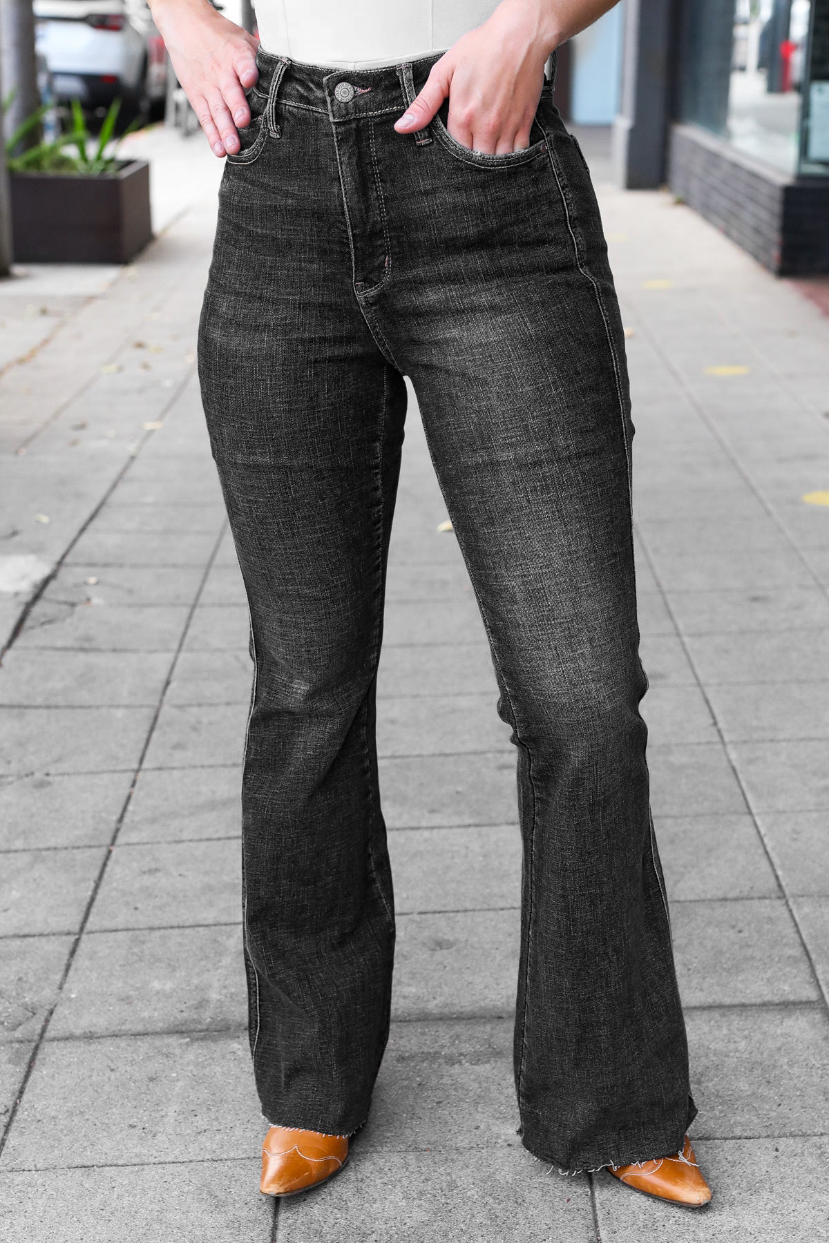 Judy Tummy Control Booty Lifting Flare Jeans 