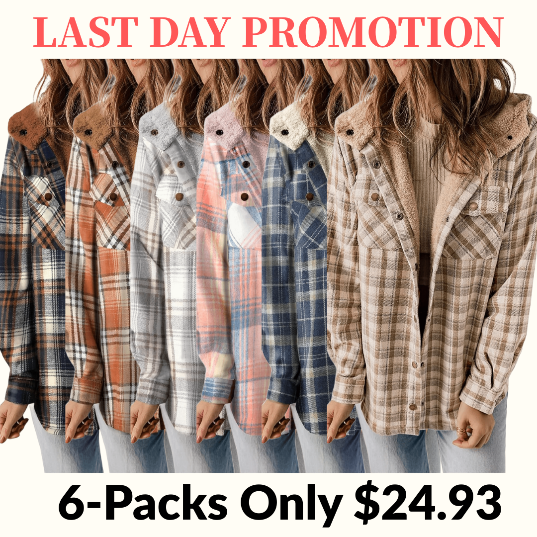 🔥HAPPY HALLOWEEN⏰Women's Plaid / Flannel Houndstooth Print Button Fro