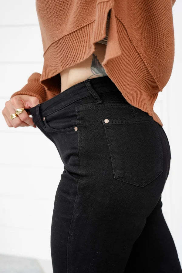 Judy High Rise Tummy Control Classic Straight Leg Jeans