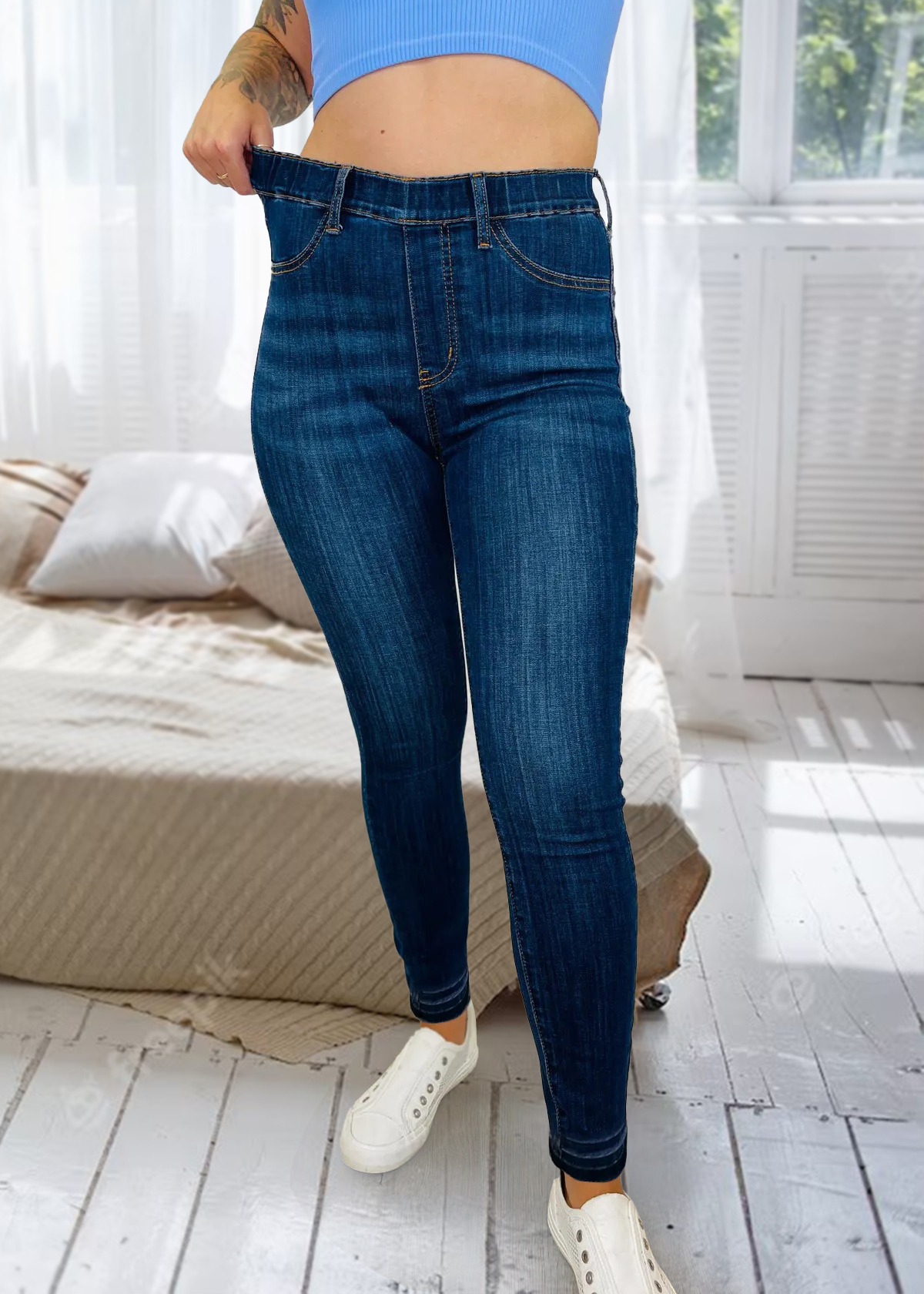 Judy Tummy Control Pull On Skinny Jeans 