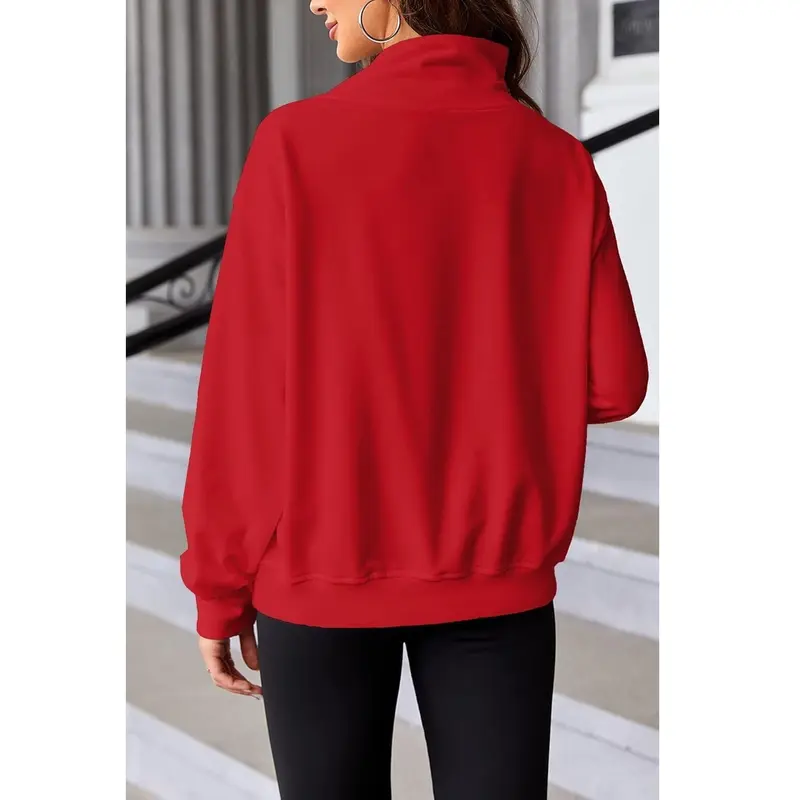 🔥Last day of limited-time offer⏰Women's Oversized Turtleneck Sweatshirt Long Sleeve Pullover Casual Tops