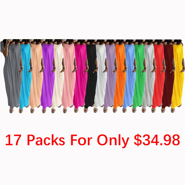 Women's Solid Color Batwing Sleeve Lounge Dress