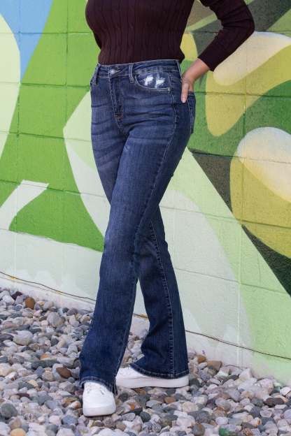 Judy *Three Length* One For You, Me, And Her High-Rise Slim Fit Bootcut Denim