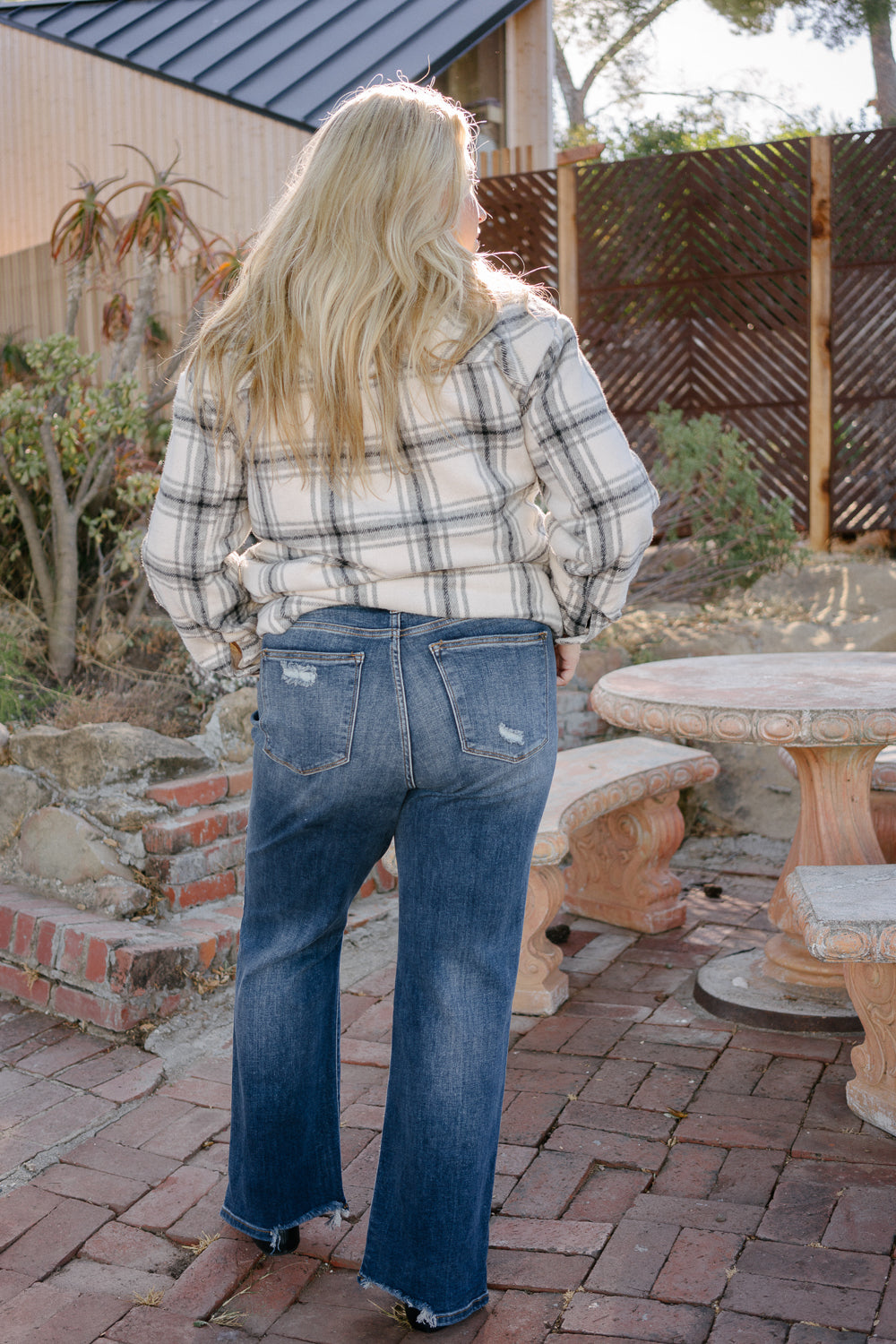 Judy High Waist 90's Ripped Straight Jeans 