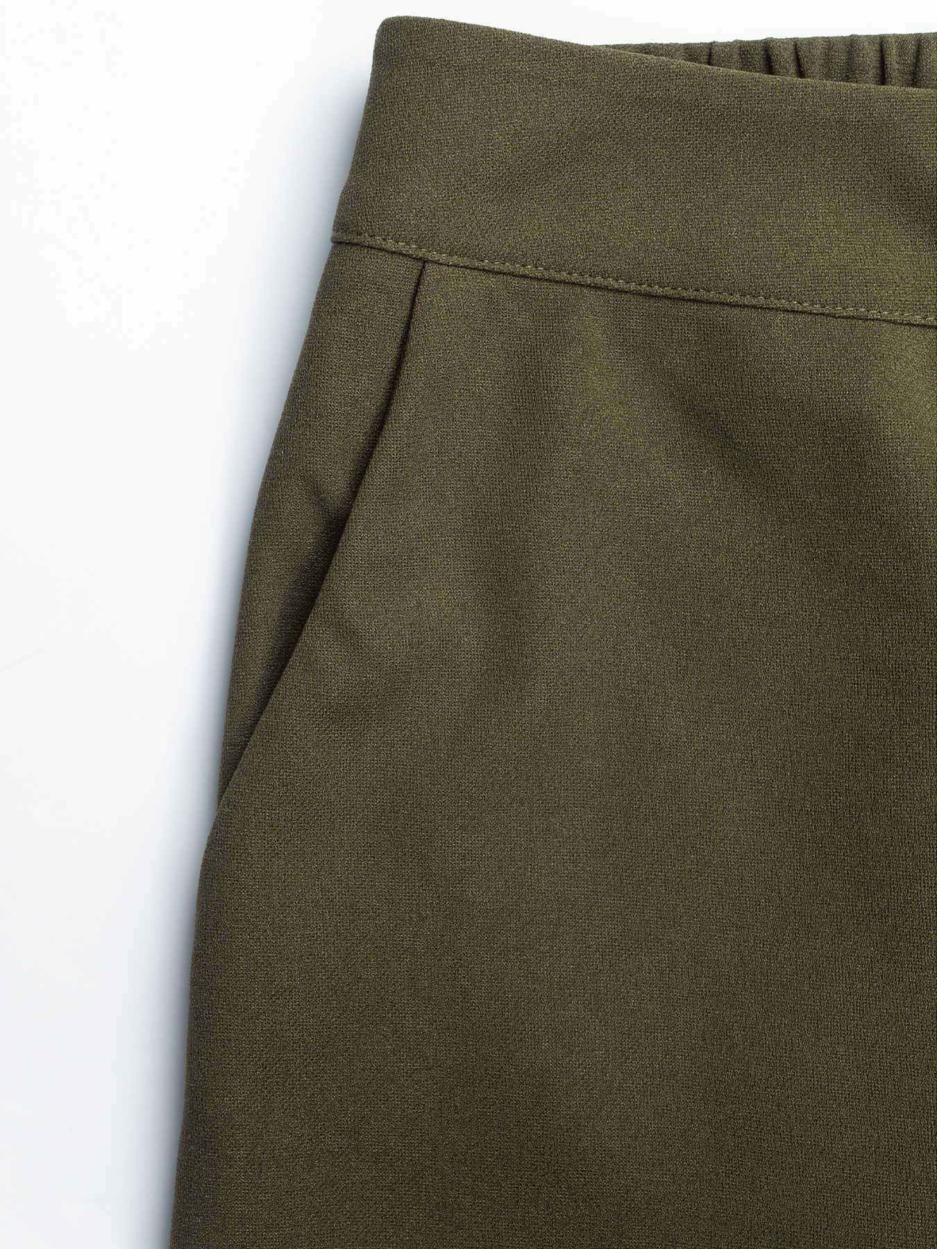 Office Elegant Wave Hem Waist-Cinched Blazer Set : Single Button Lapel Jacket & Wide-Leg Pants Two-Piece