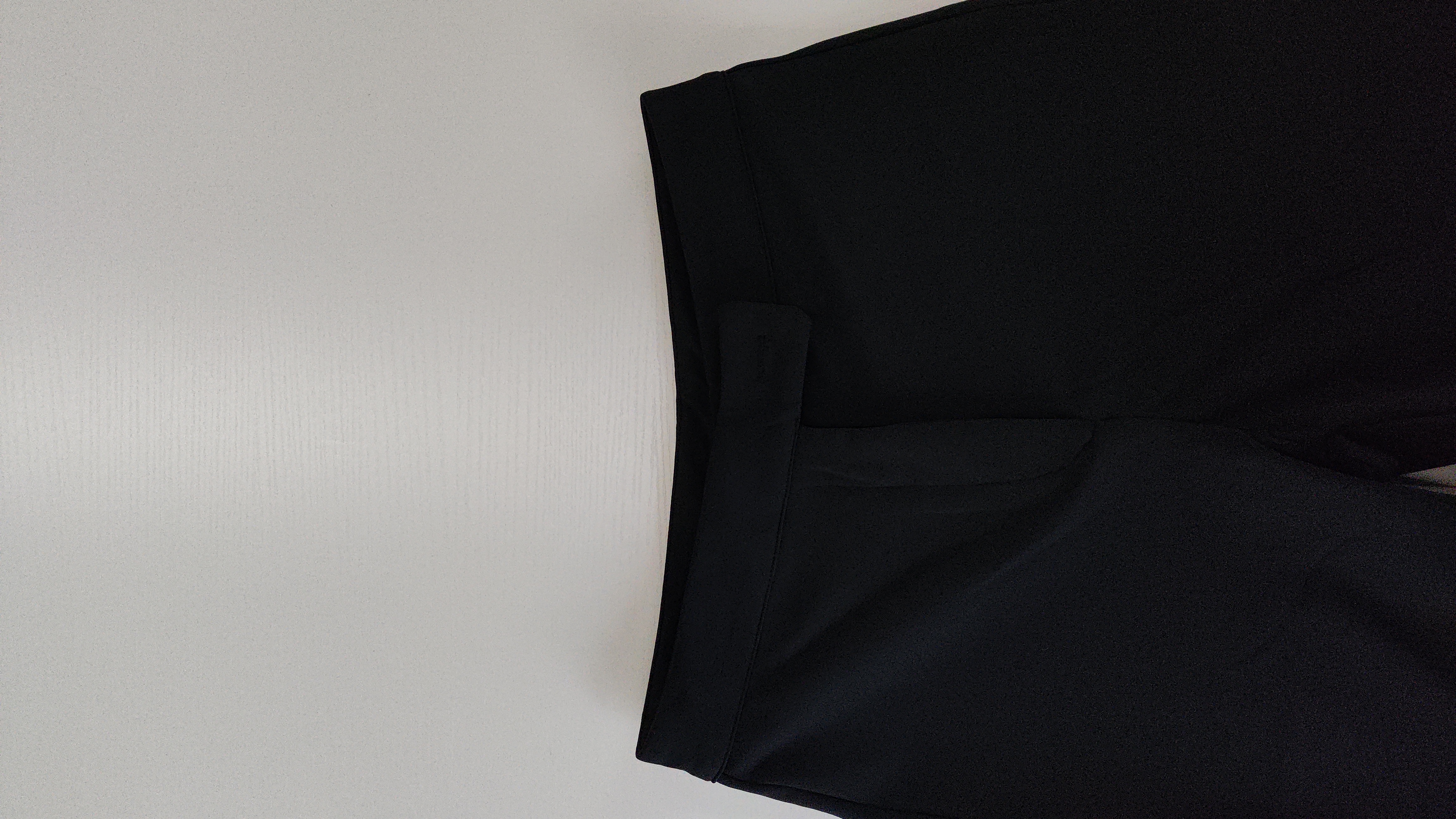 Woman's High Waist Asymmetric Button Slim Ankle Pants-Aegean-sea