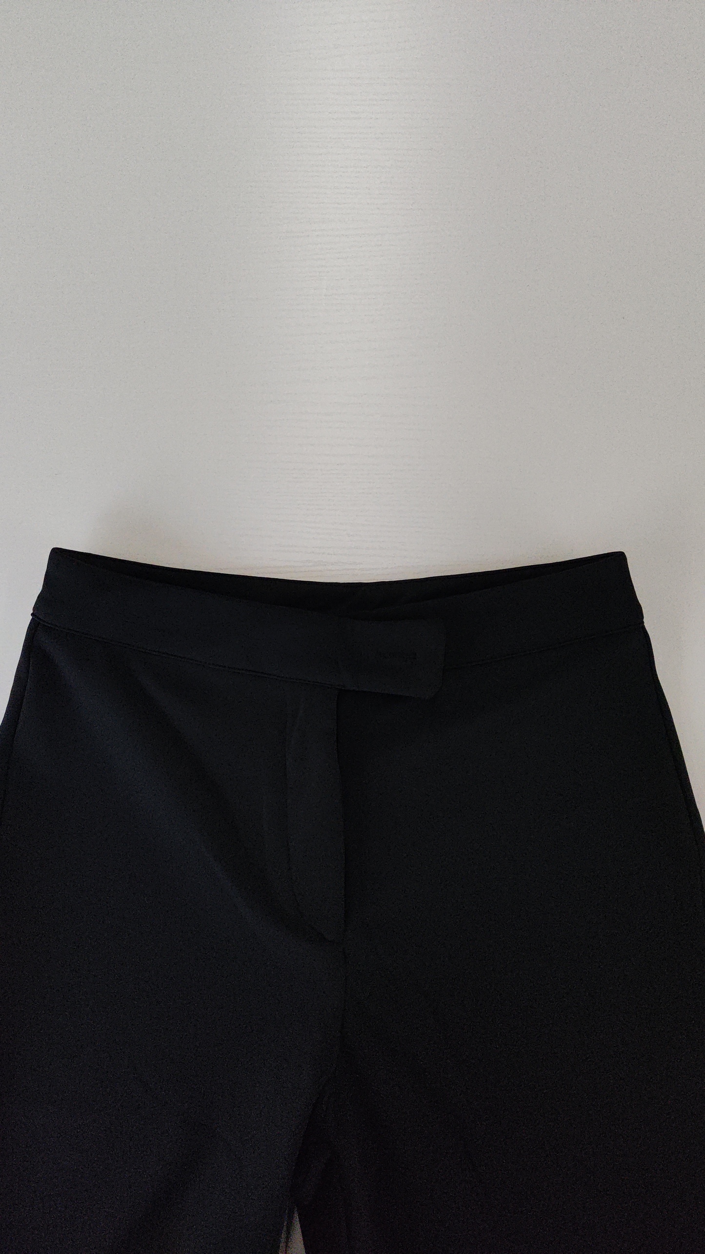 Woman's High Waist Asymmetric Button Slim Ankle Pants-Aegean-sea