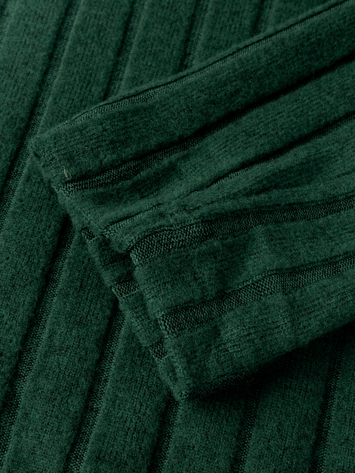 Camiseta de manga larga de cuello falso con ribetes oscuros para mujeres-Aegean-sea