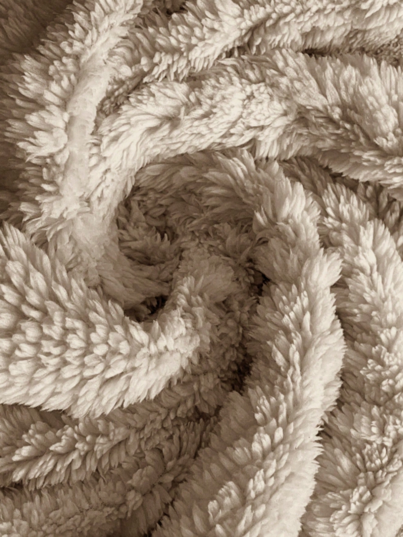 Woman's Soft Lazy Style Khaki Fleece Hooded Coat: Autumn-Winter Warm Mid-Length Textured Zip-Up Coat-Aegean-sea