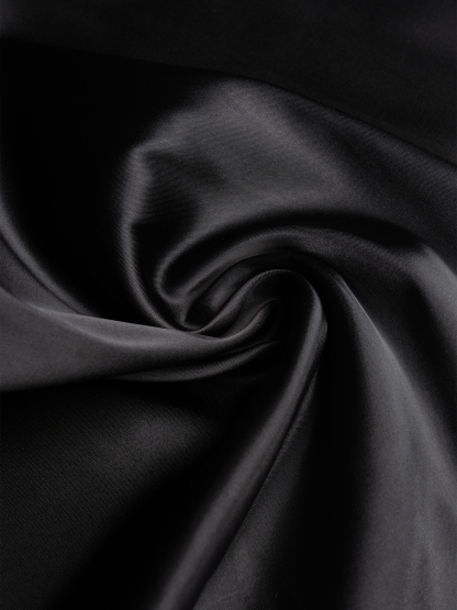 Woman's Hot Girl Sexy Style Black Satin Bustier Dress: Fitted Mini Party Formal Dress 