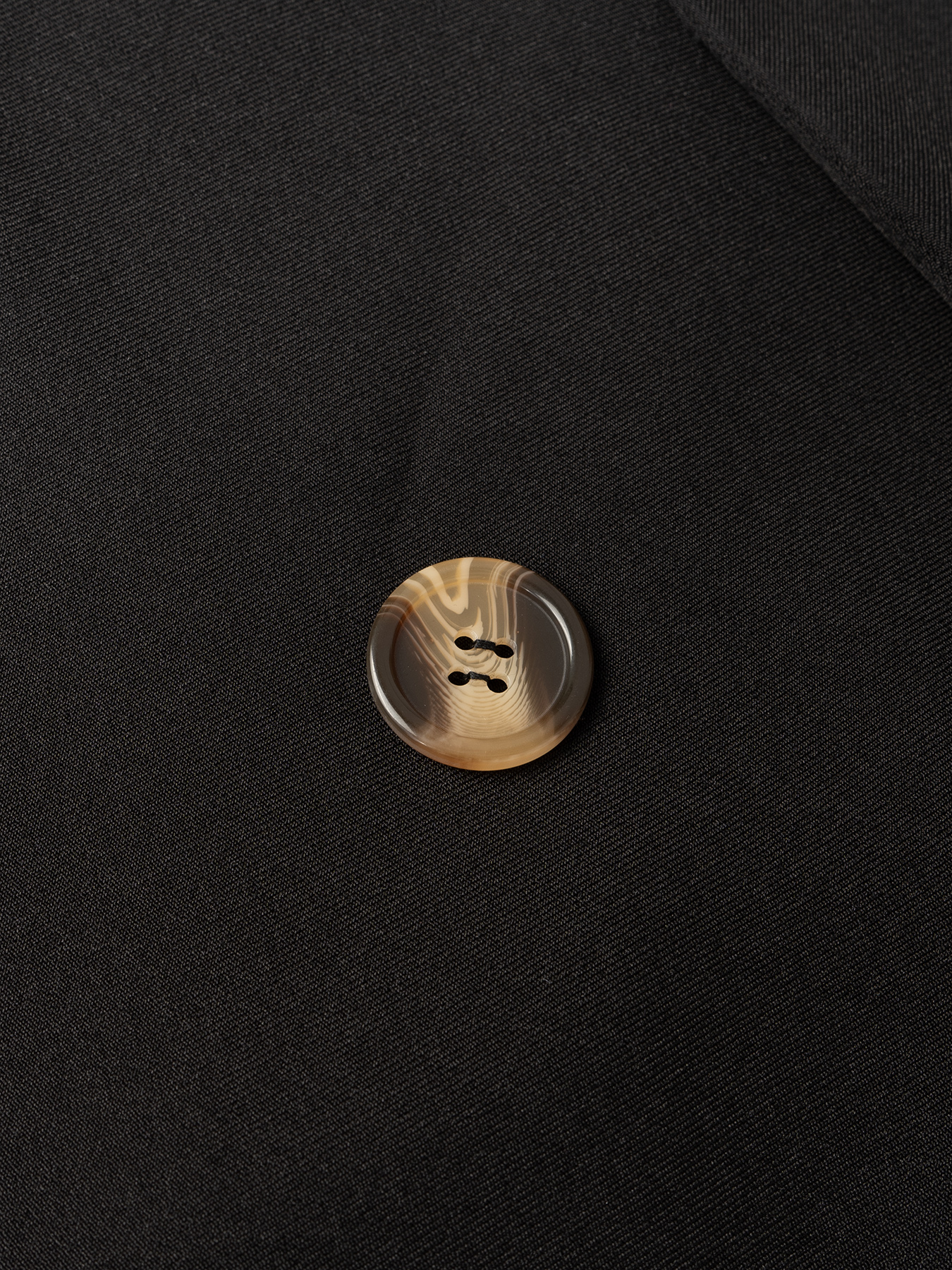 Woman's Black Cropped Double-Breasted Jacket with Metal Buttons-Aegean-sea