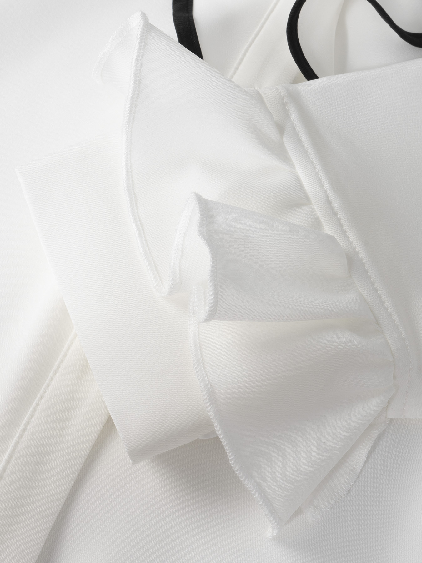 Woman's European Court-Inspired Autumn Ruffled Blouse-Aegean-sea